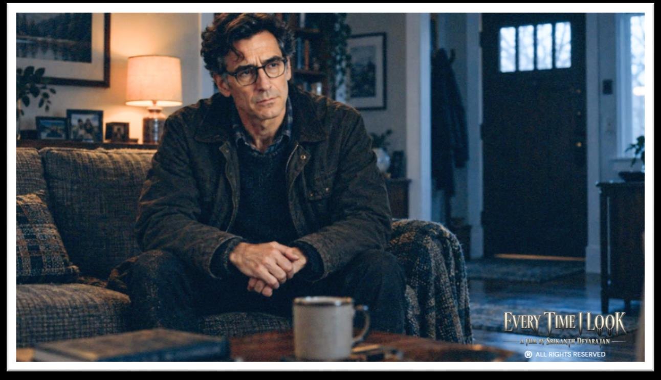 Spector sits on his couch, unconvinced